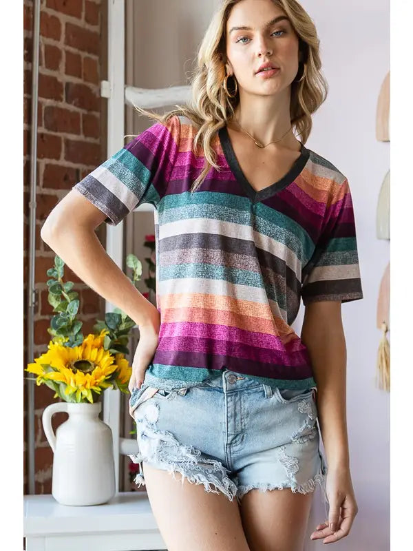 Multi Stripe Top