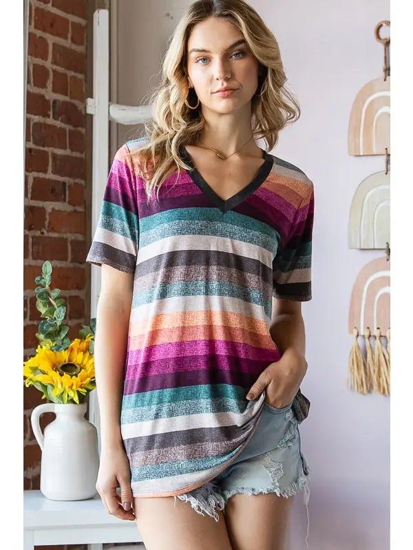 Multi Stripe Top