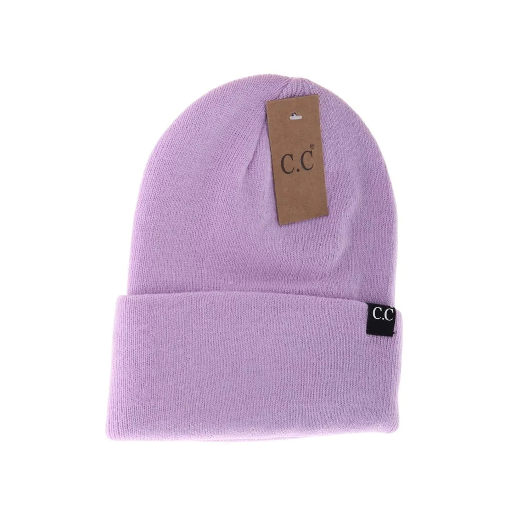 Unisex Wide Cuff Basic C.C Beanie