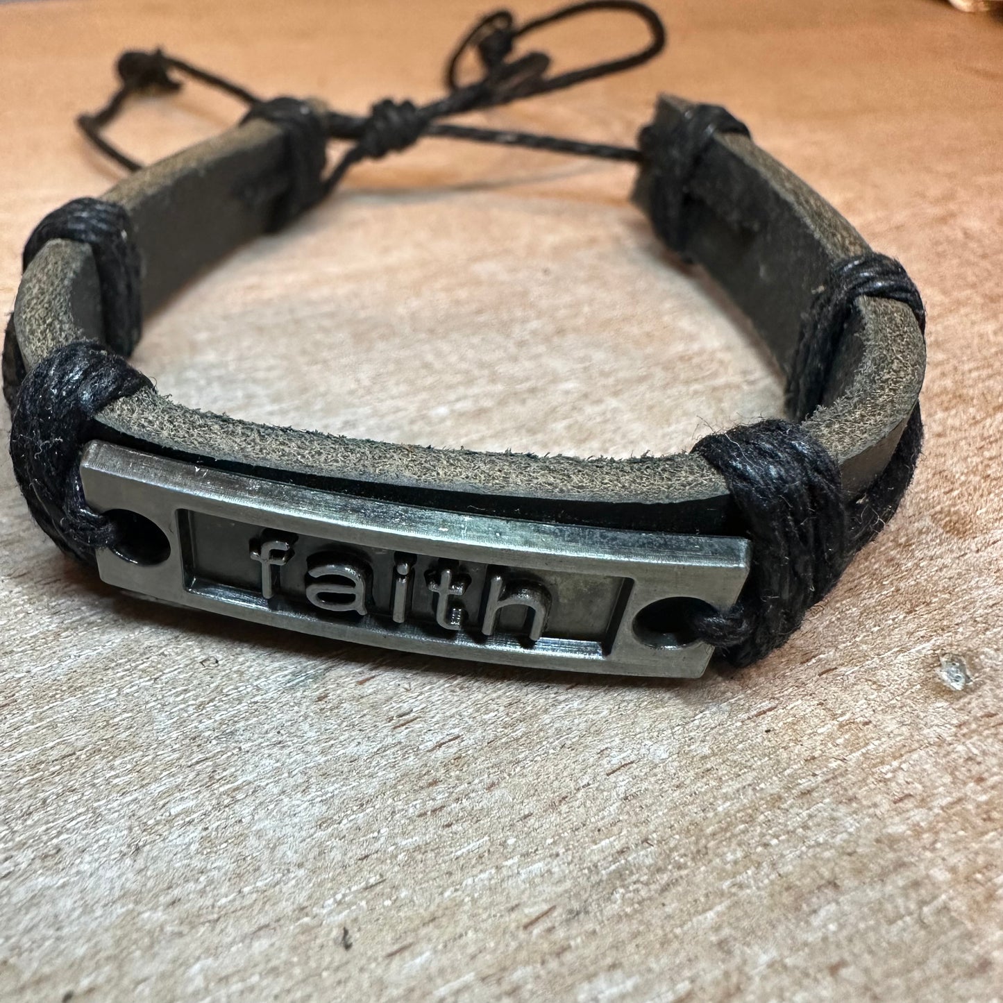 FAITH Leather Bracelet