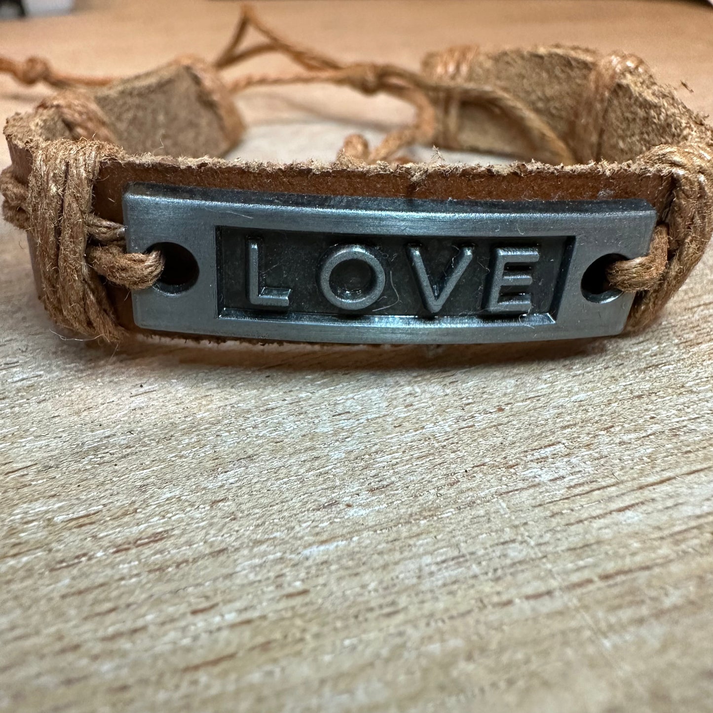 LOVE Leather Bracelet