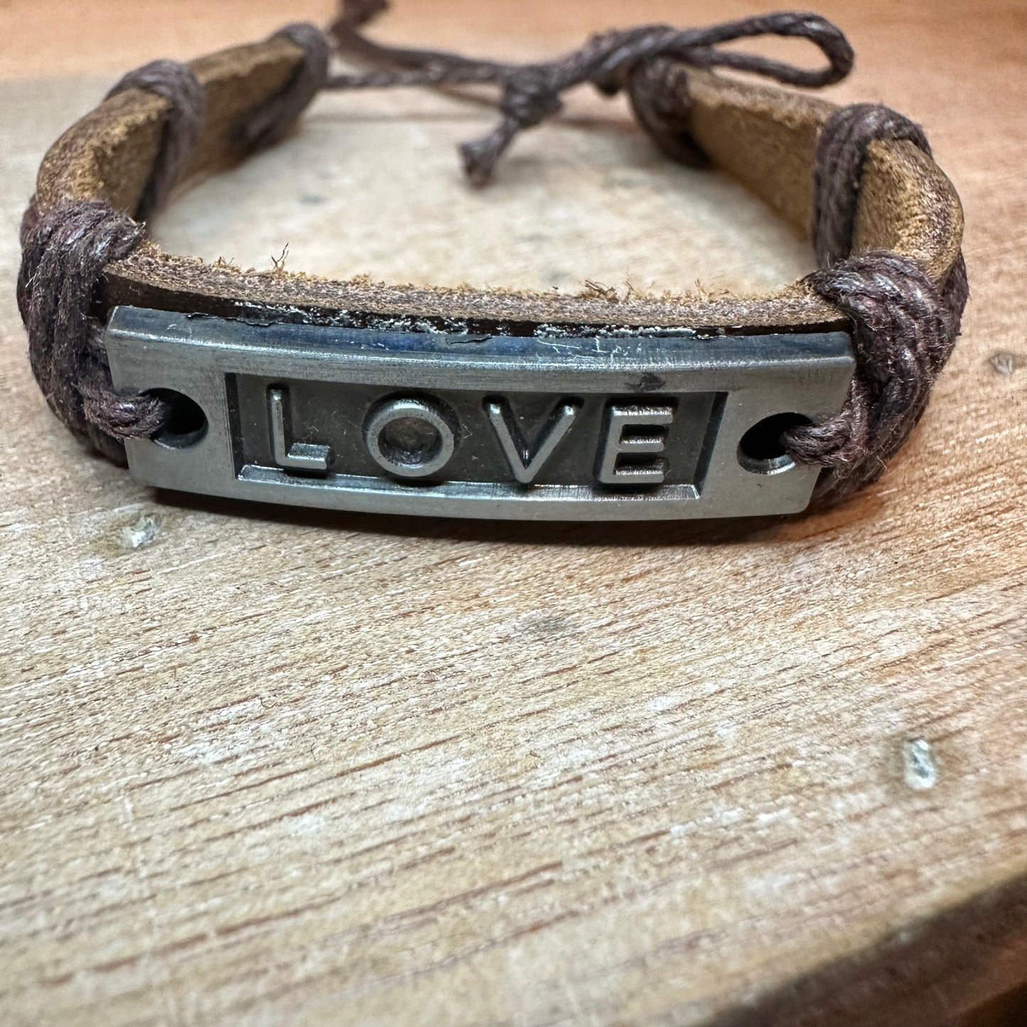 LOVE Leather Bracelet