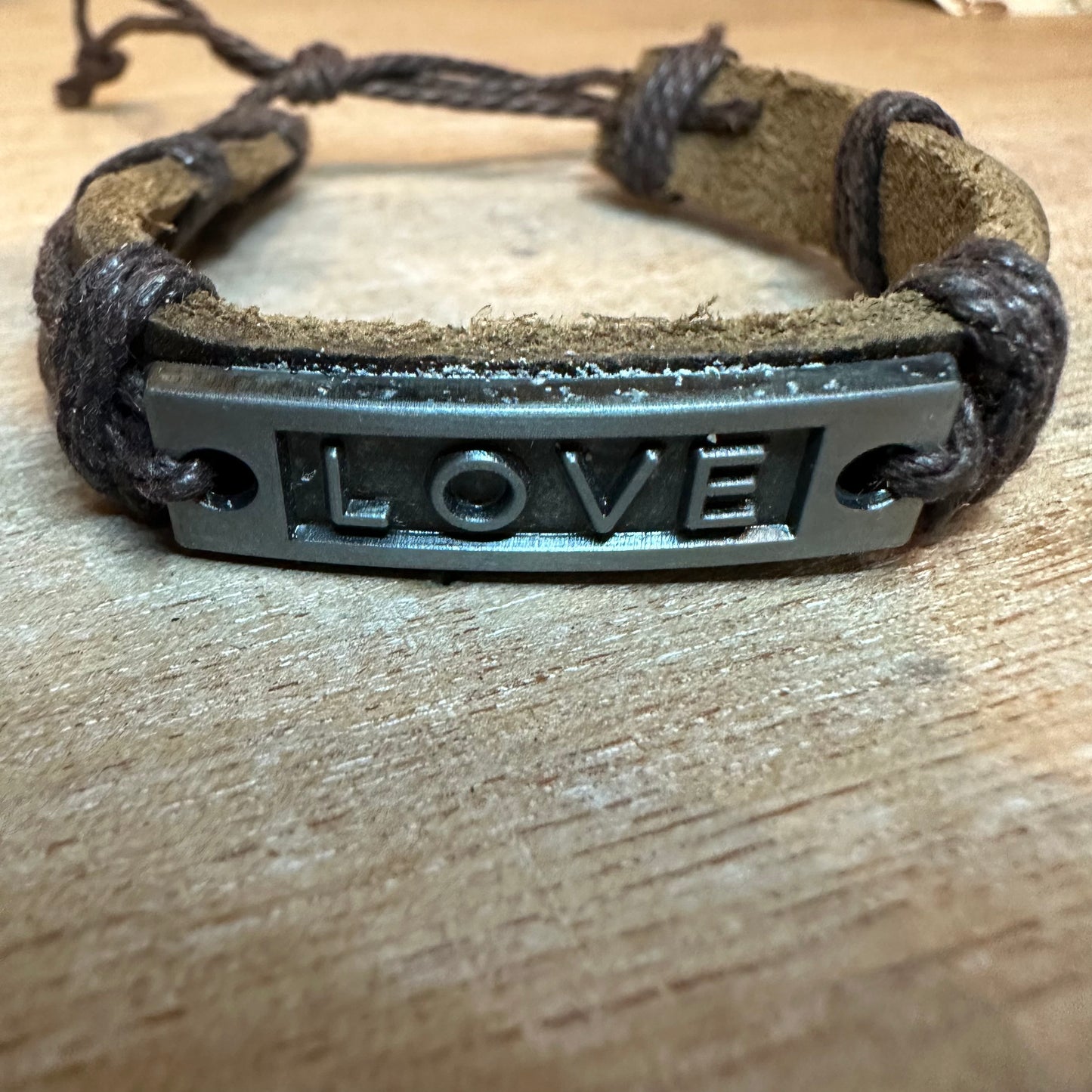 LOVE Leather Bracelet