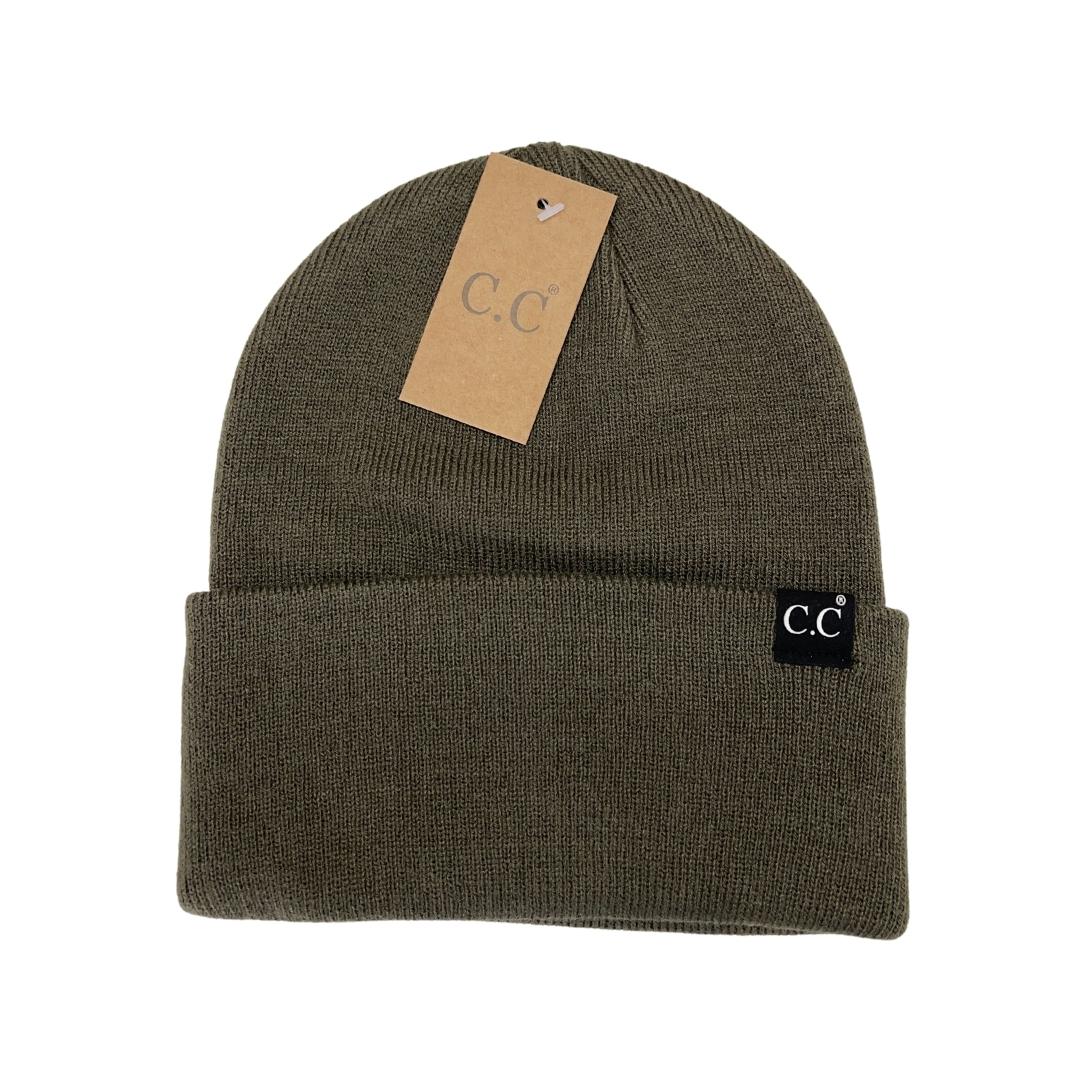 Unisex Wide Cuff Basic C.C Beanie